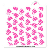 Harvest Pumpkins Pattern Cookie Stencil
