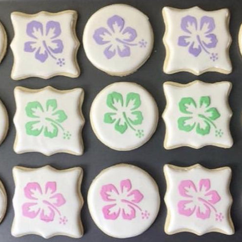 Hawaiian Flower Cookie Stencil