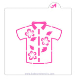 Hawaiian Shirt Cookie Stencil