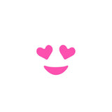 Heart Eyes Emoji Stencil