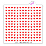 Heart Sprinkles Stencil