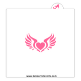 Heart Wings Stencils