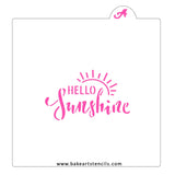Hello Sunshine Cookie Stencil
