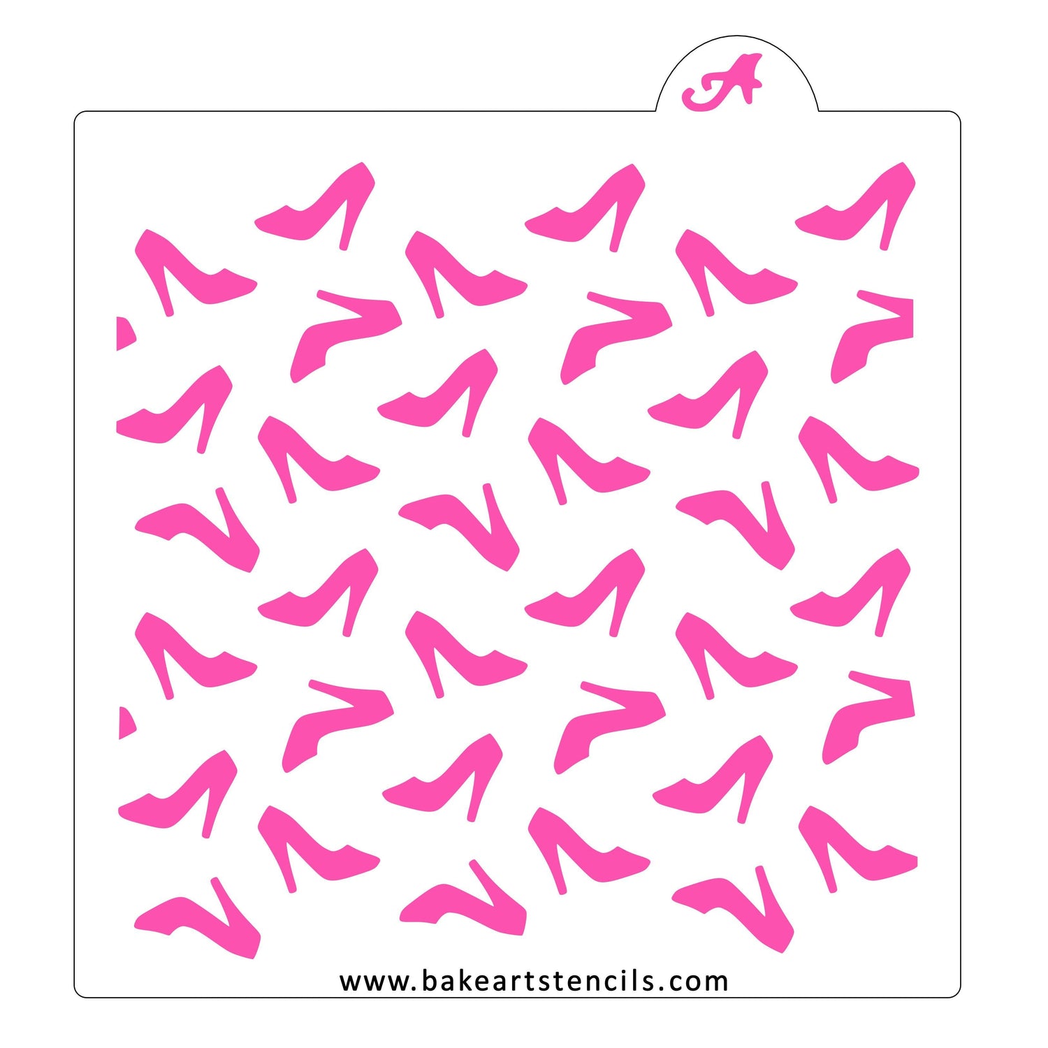 High Heels Pattern Stencil
