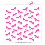 High Heels Pattern Stencil