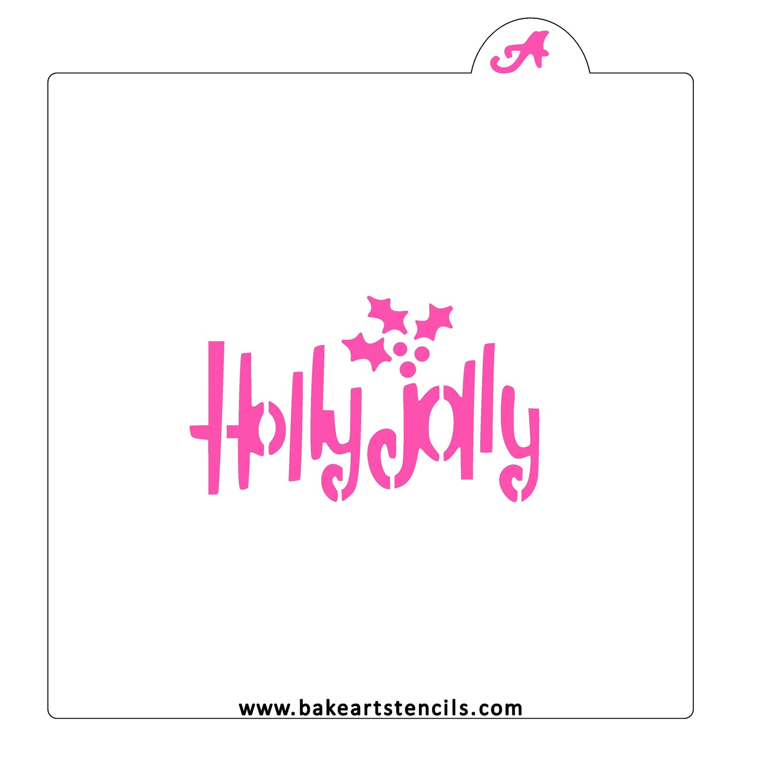 Holly Jolly Cookie Stencil