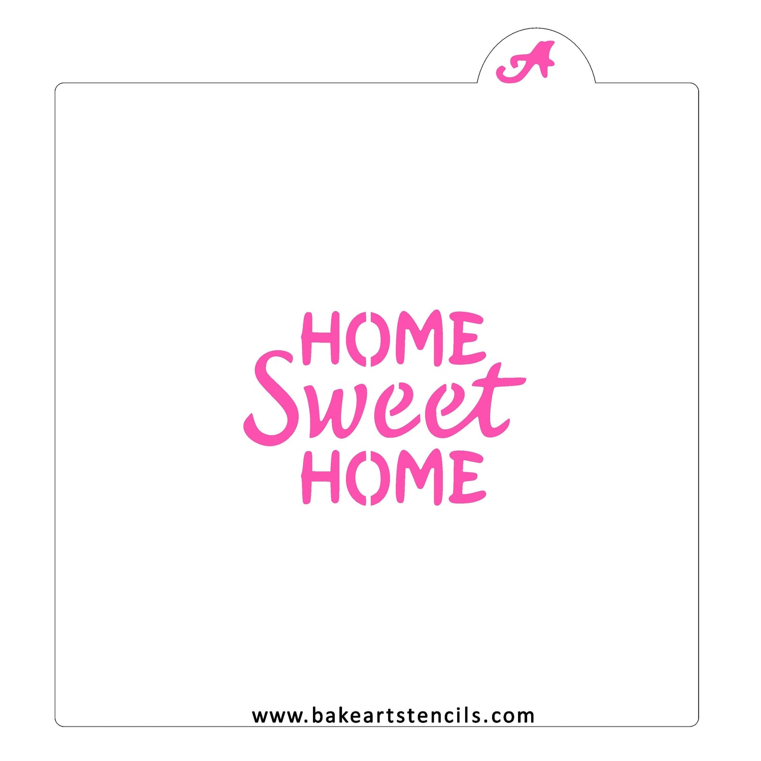Home Sweet Home Cookie Stencil