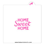 Home Sweet Home Cookie Stencil