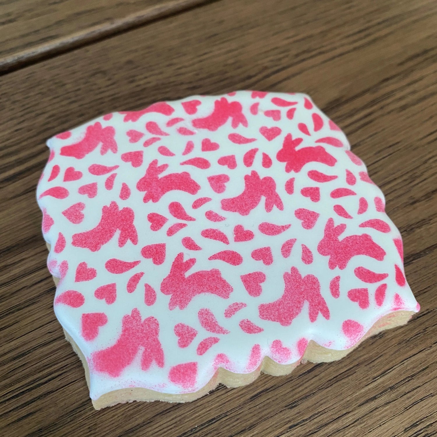 Hoppy Hearts Stencil