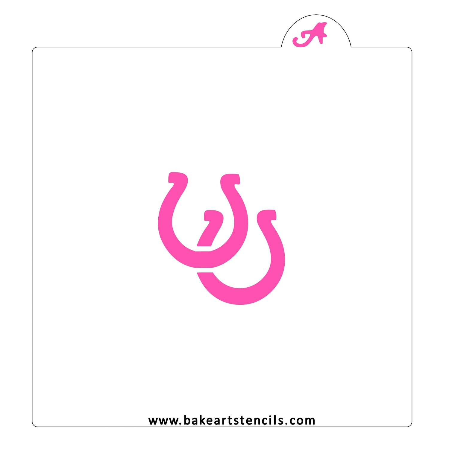 Horseshoe Cookie Stencil
