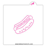 Hot Dog PYO Cookie Stencil