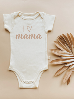 I Love Mama Organic Baby Bodysuit by Tenth & Pine, product image 2