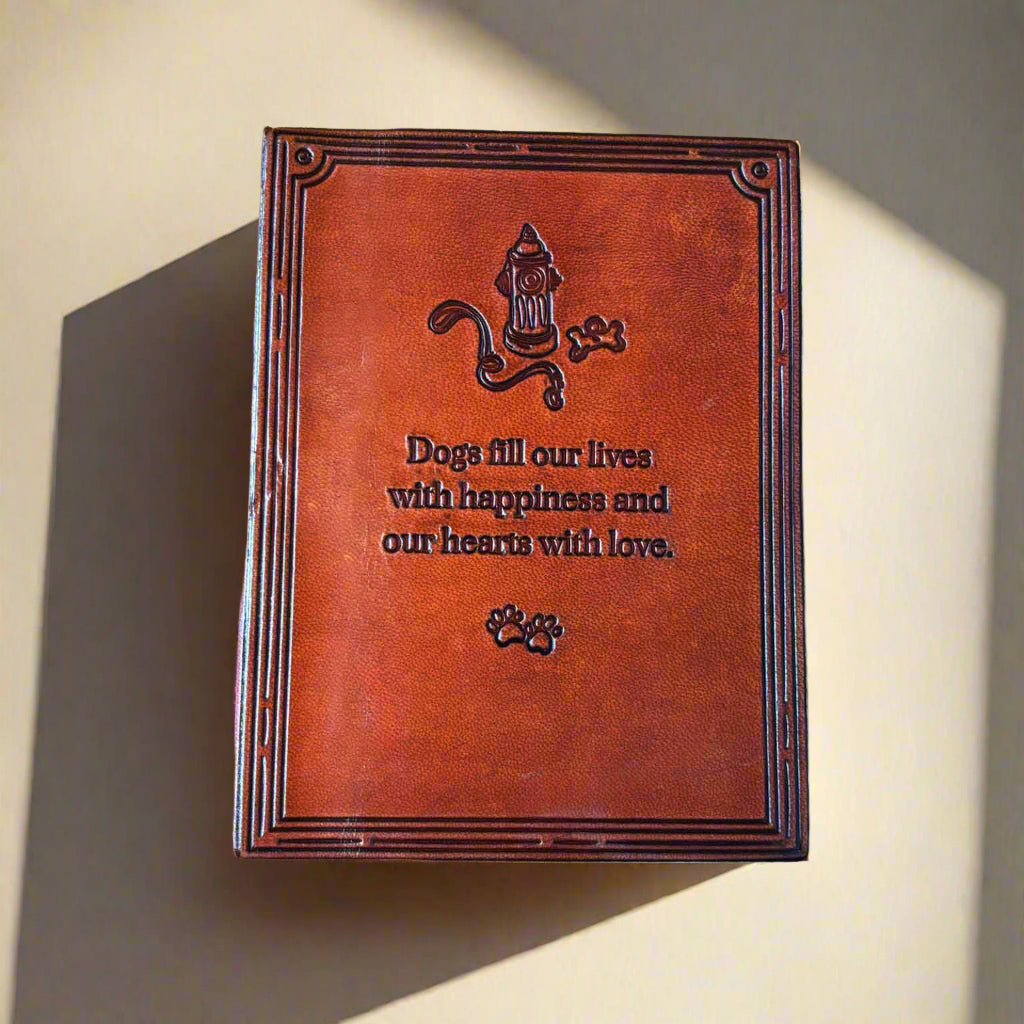 Dog Lover's Leather Journal - 