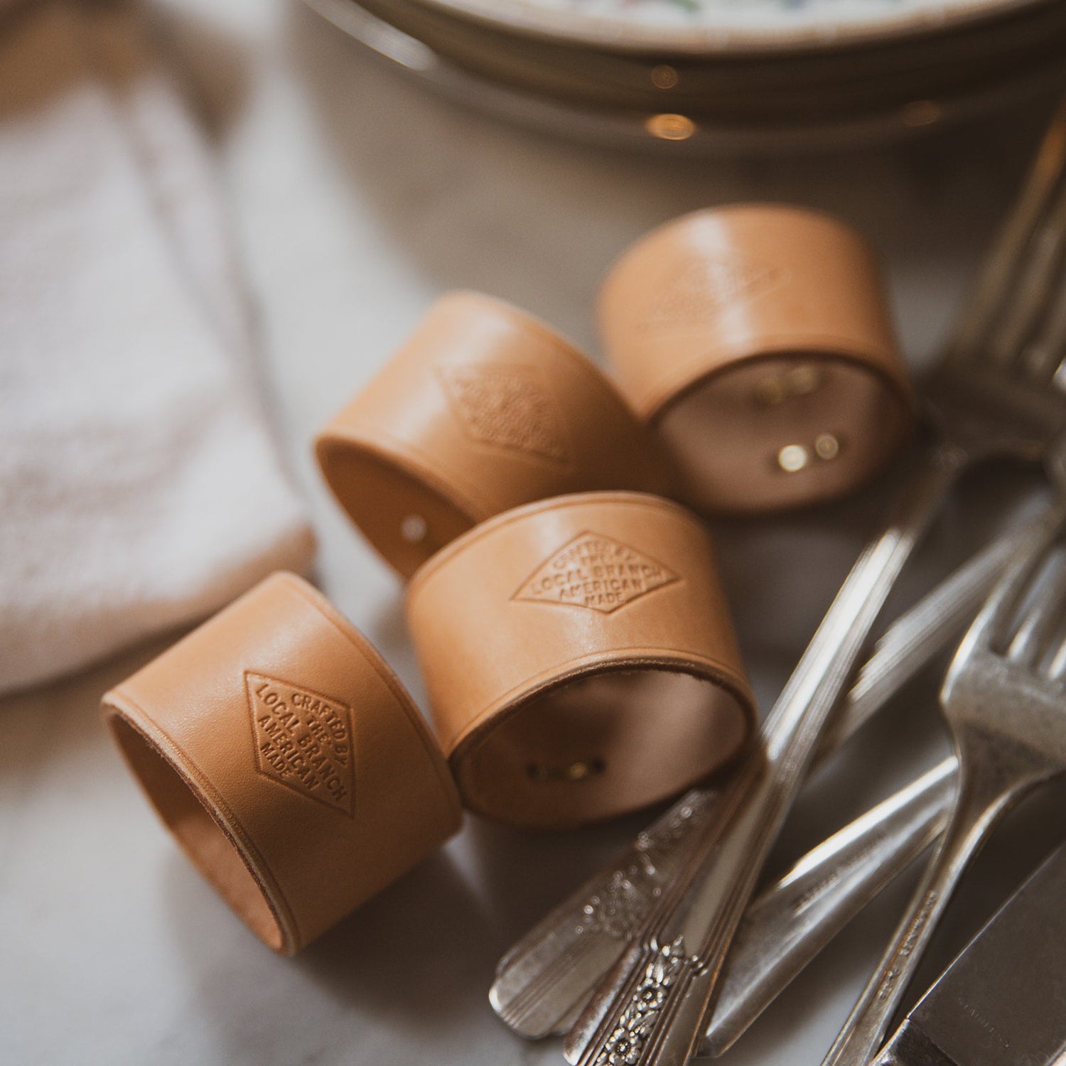Leather Napkin Ring  - USA Made
