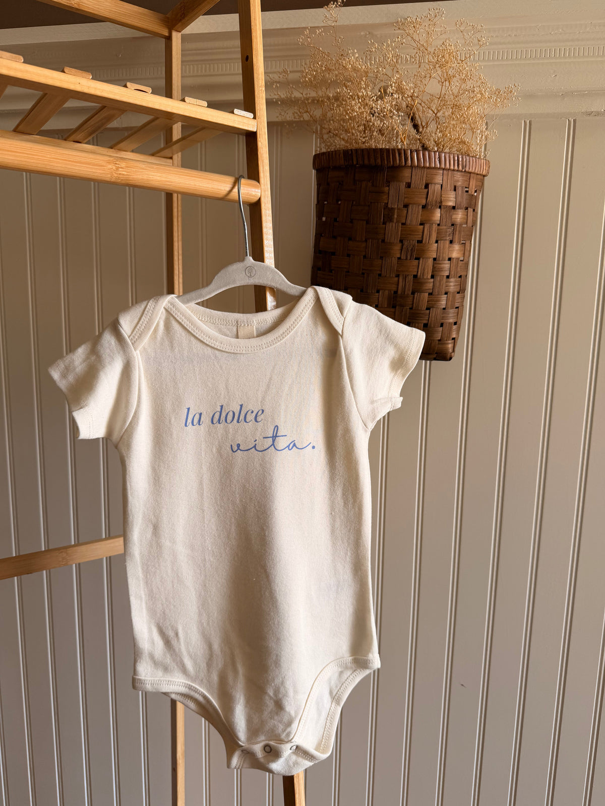 La Dolce Vita Organic Cotton Baby Bodysuit by Tenth & Pine, product image 2