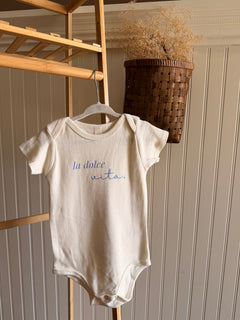 La Dolce Vita Organic Cotton Baby Bodysuit by Tenth & Pine, product image 2