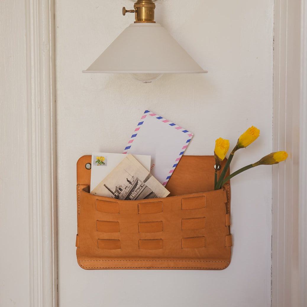 Leather Wall Pocket  - USA Made