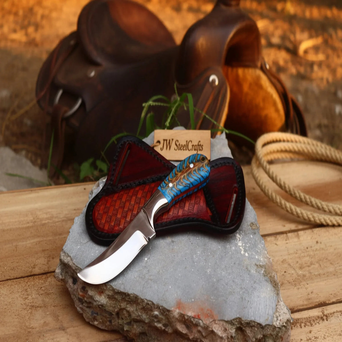 Sundance Turquoise Tracker Knife 10