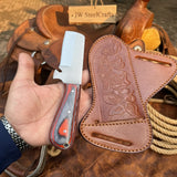 Skyvein Bull Cutter Knife 7" Handmade Carbon Steel Resin Handle - JW Steelcrafts by JW SteelCrafts