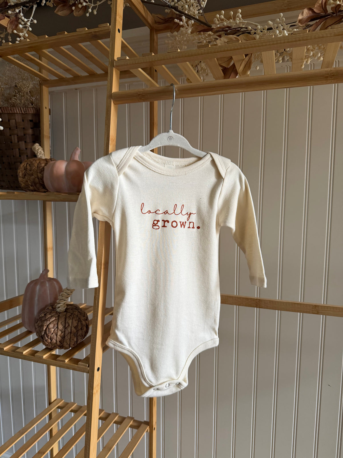Locally Grown Organic Bodysuit Long Sleeve by Tenth & Pine, product image 2
