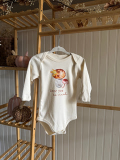 Love You So Mush Organic Bodysuit Long Sleeve by Tenth & Pine, product image 2