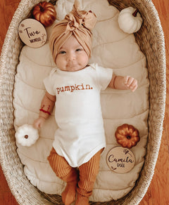 Pumpkin Organic Baby Bodysuit by Tenth & Pine, product image 7