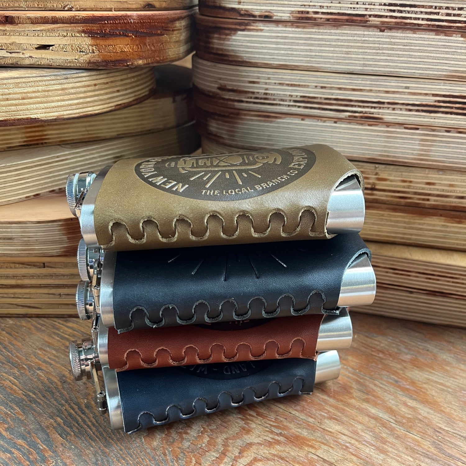 Leather Wrapped Flask