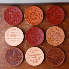 Leather Coasters - USA Made by The Local Branch, product image 2
