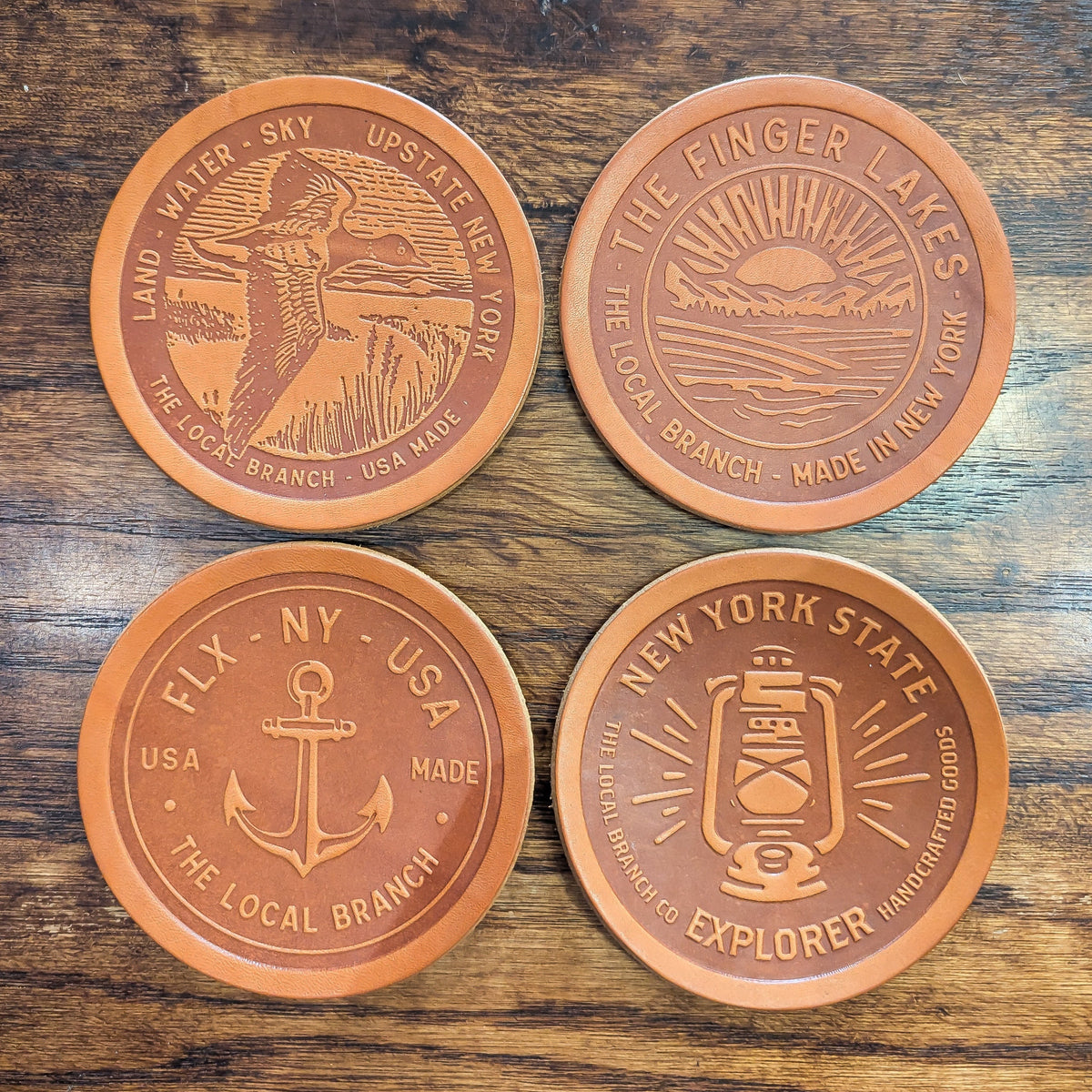 Leather Coasters - USA Made by The Local Branch, product image 4