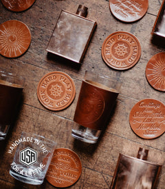 Leather Coasters - USA Made by The Local Branch