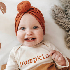 Pumpkin Organic Bodysuit Long Sleeve by Tenth & Pine, product image 7