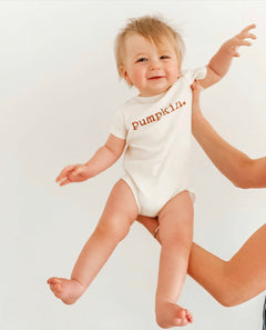 Pumpkin Organic Baby Bodysuit by Tenth & Pine, product image 2