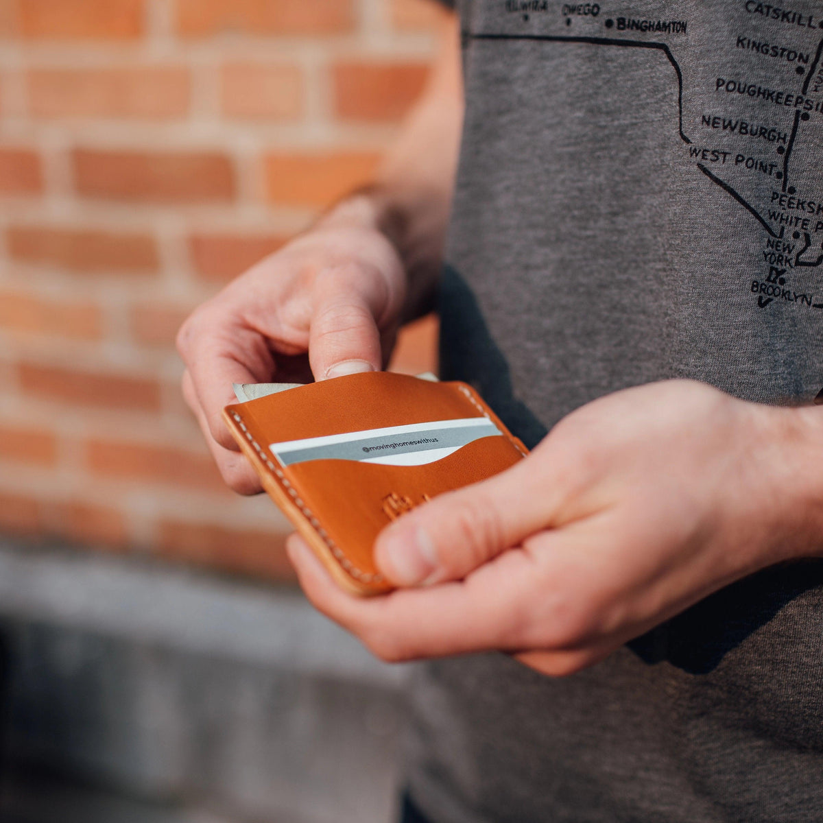 Leather Slim Wallet - USA Made by The Local Branch, product image 7