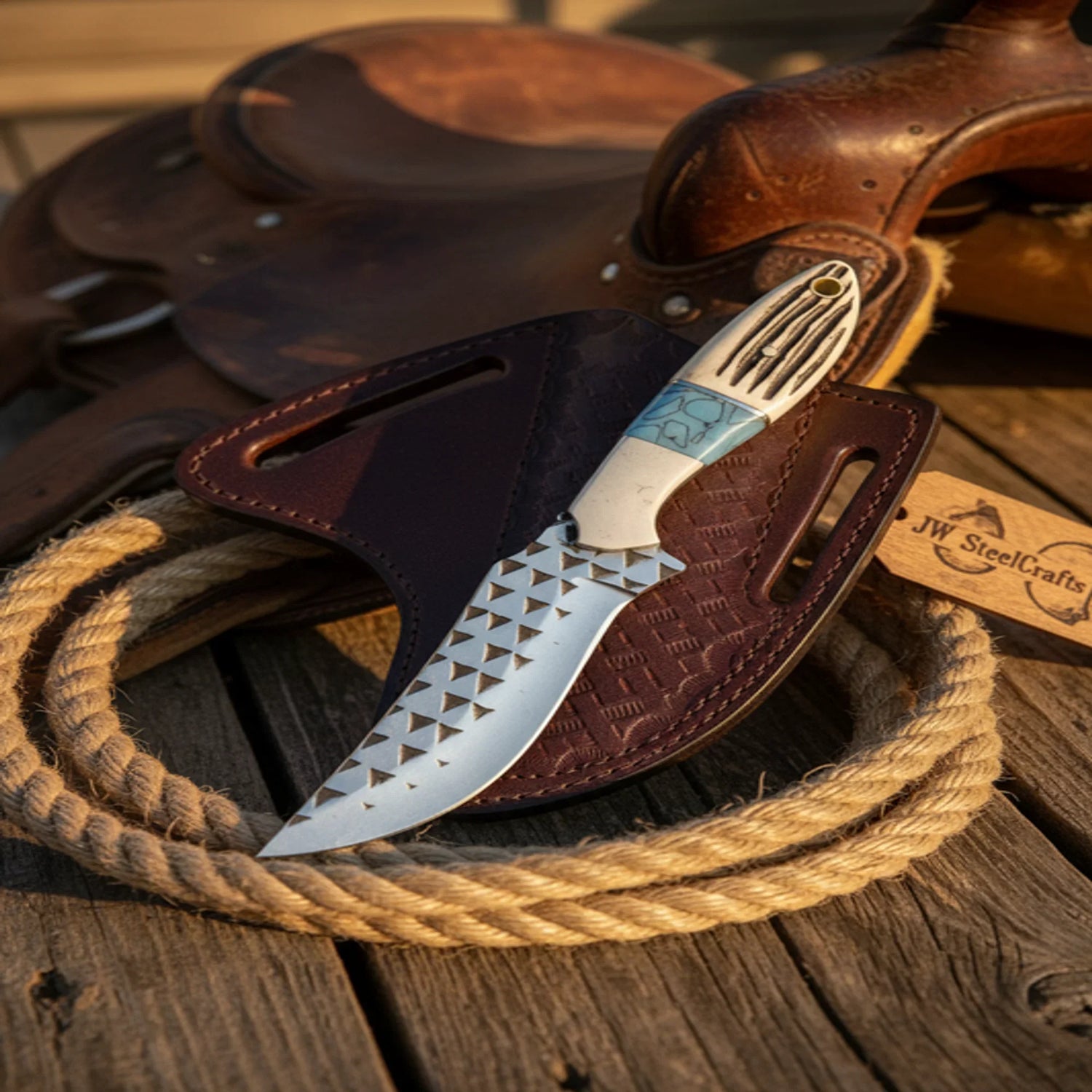 Handmade Rasp Steel Knife 7