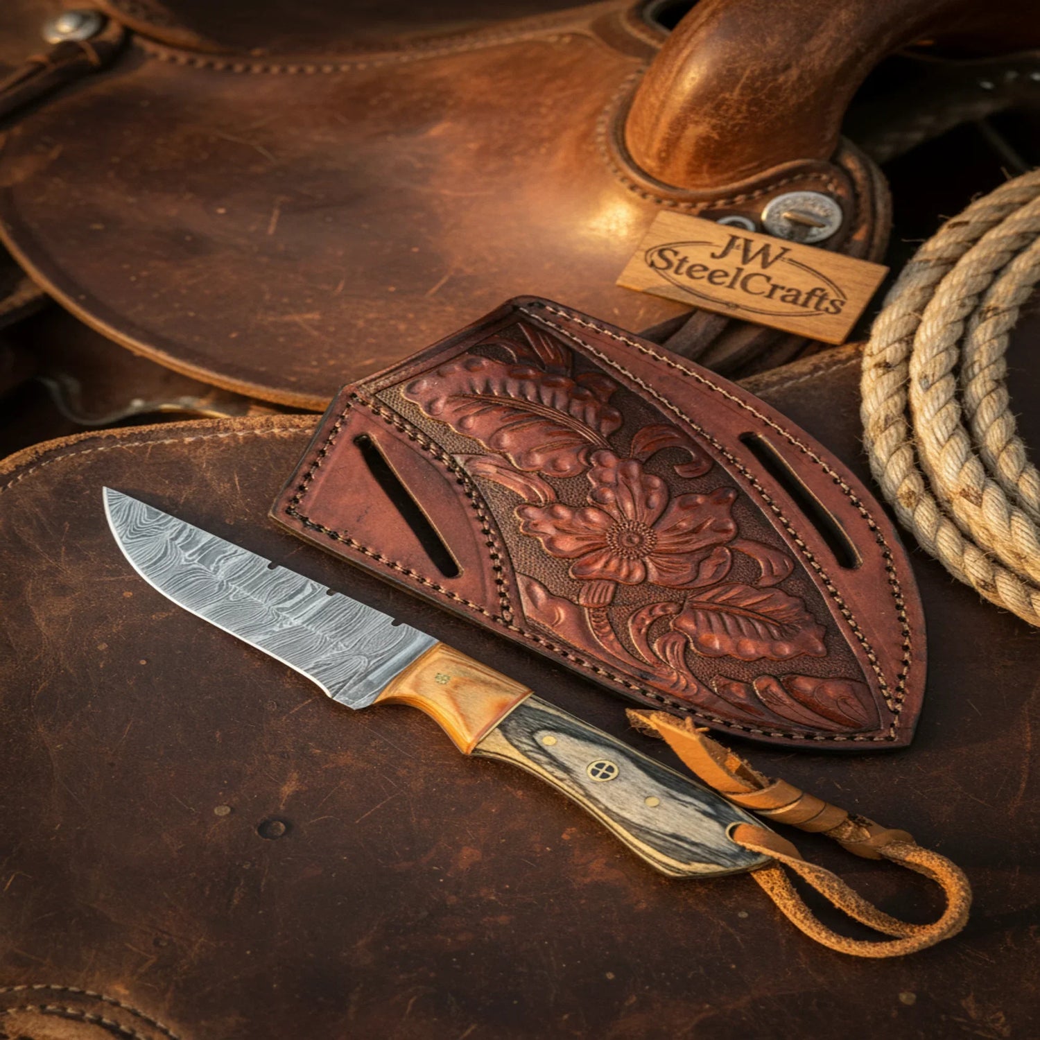 Timber Inlay Ranch Knife 7