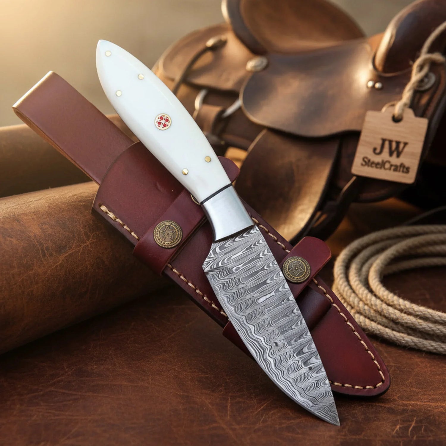 Ivory Trail Cowboy Knife 8