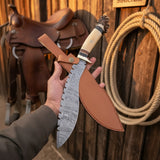 Crown Stag Tracker Gurkha Kukri with Camel Bone Handle