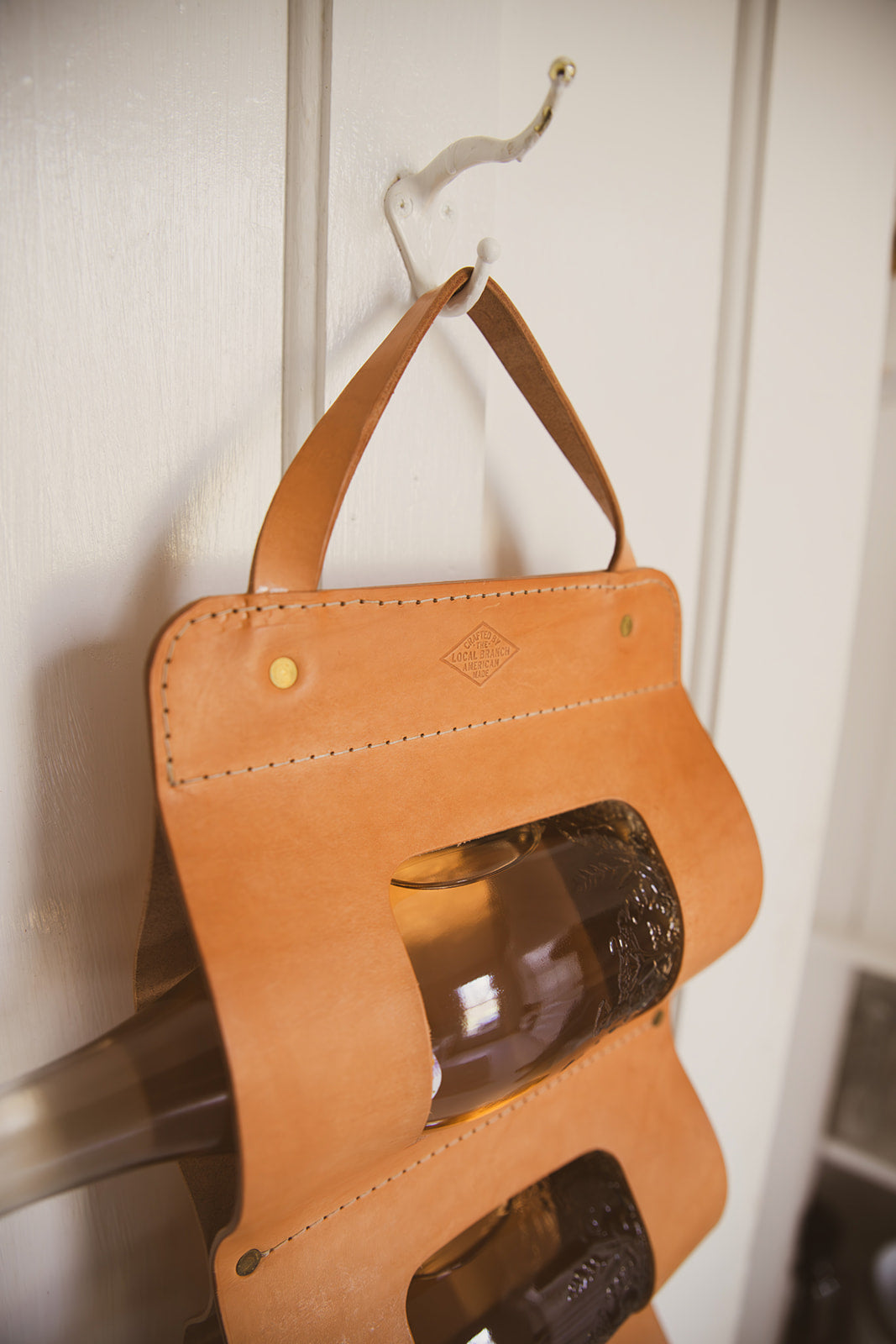 Leather Bottle Bandolier  - USA Made