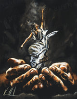 Endless Dance in the Father’s Hands - Black Background