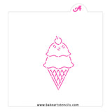 Ice Cream Cone PYO Stencil