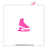 Ice Skating Cookie Stencil