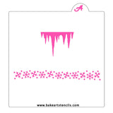Ice and Snow Flurries Cookie Stencil