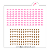 Ice Cream Cone Sprinkles Stencil