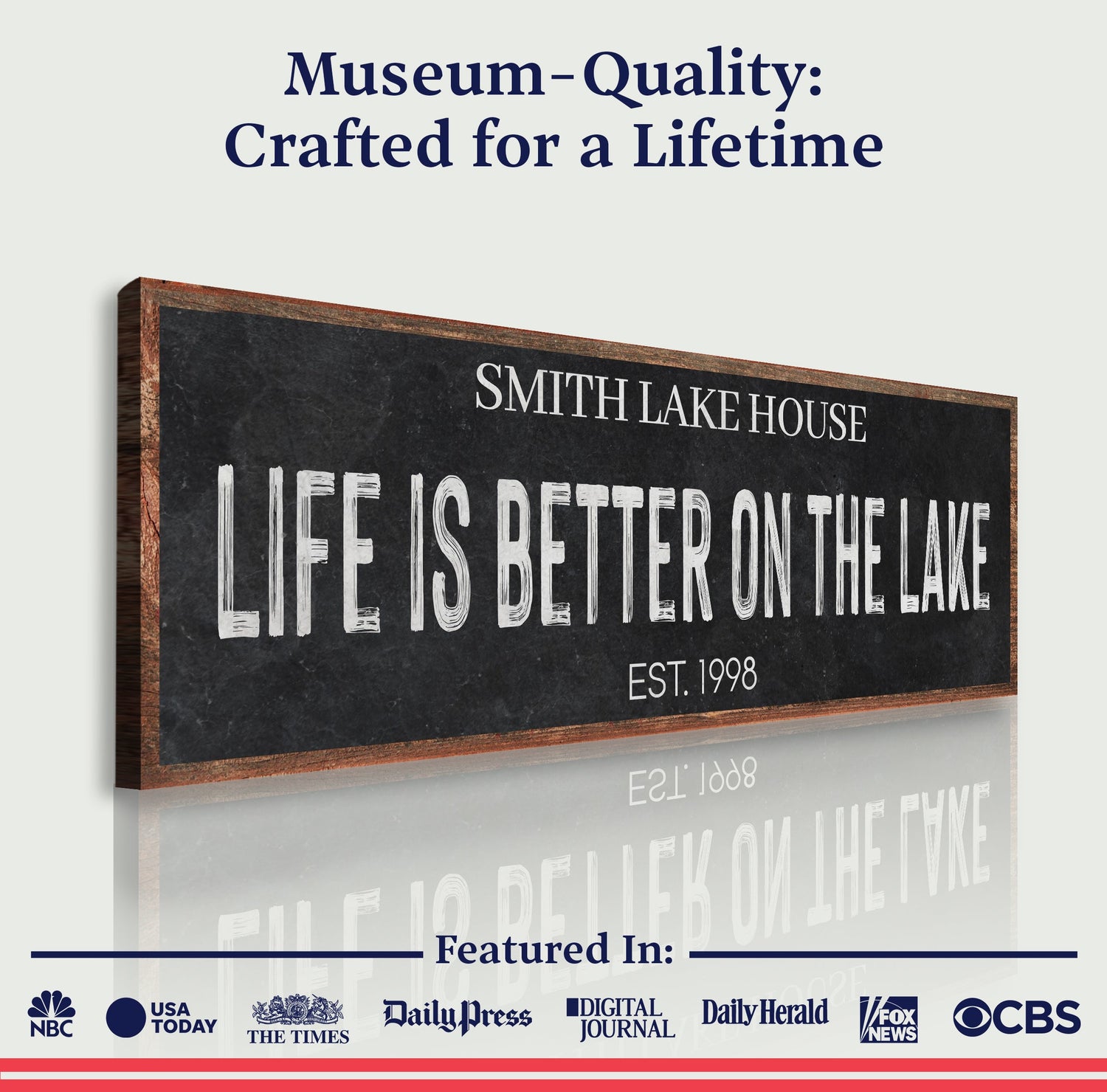 Life Is Better On The Lake Sign III