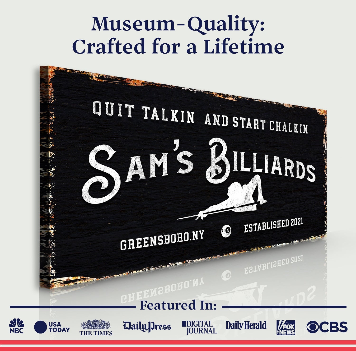 Billiards Room Sign
