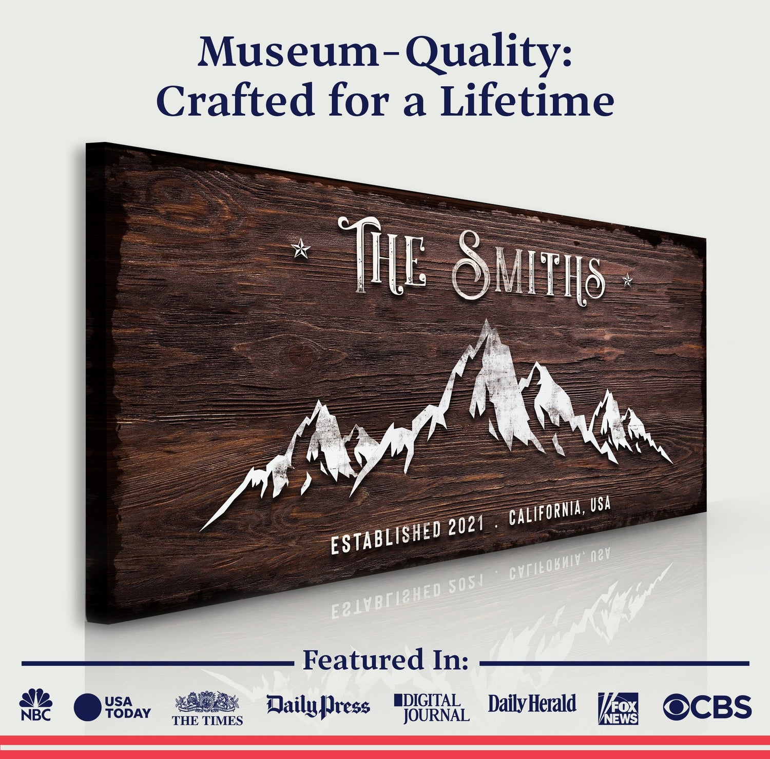 Family Mountain Home Sign