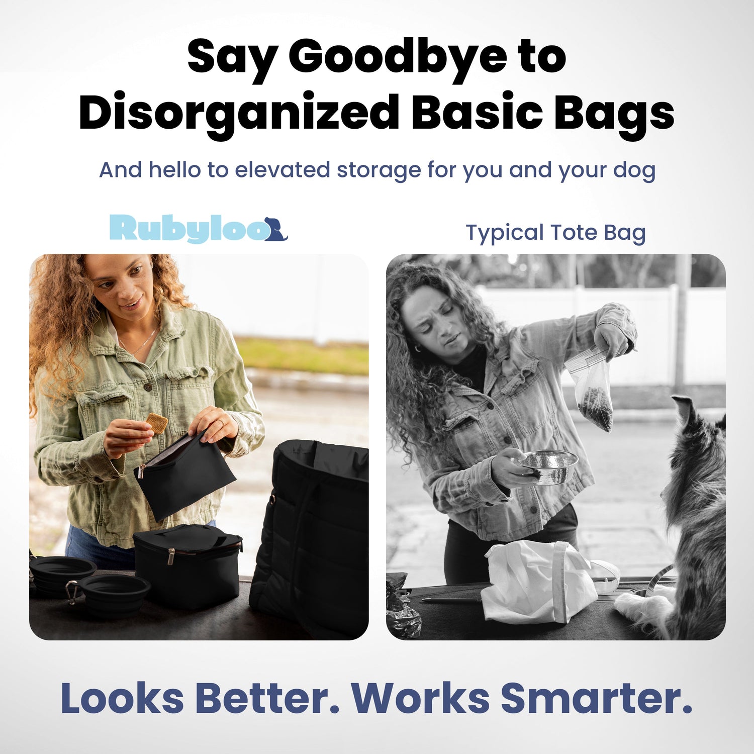 Puffer Dog Travel Bag for Dog Moms
