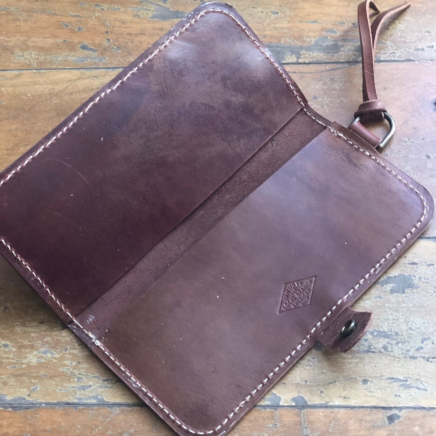 Woven Leather Fishtail Wallet - USA Made