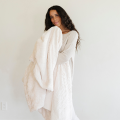 Patterned Faux Fur XL Throw Blankets by Saranoni, product image 10