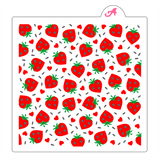 Strawberry Hearts Cookie Stencil Set